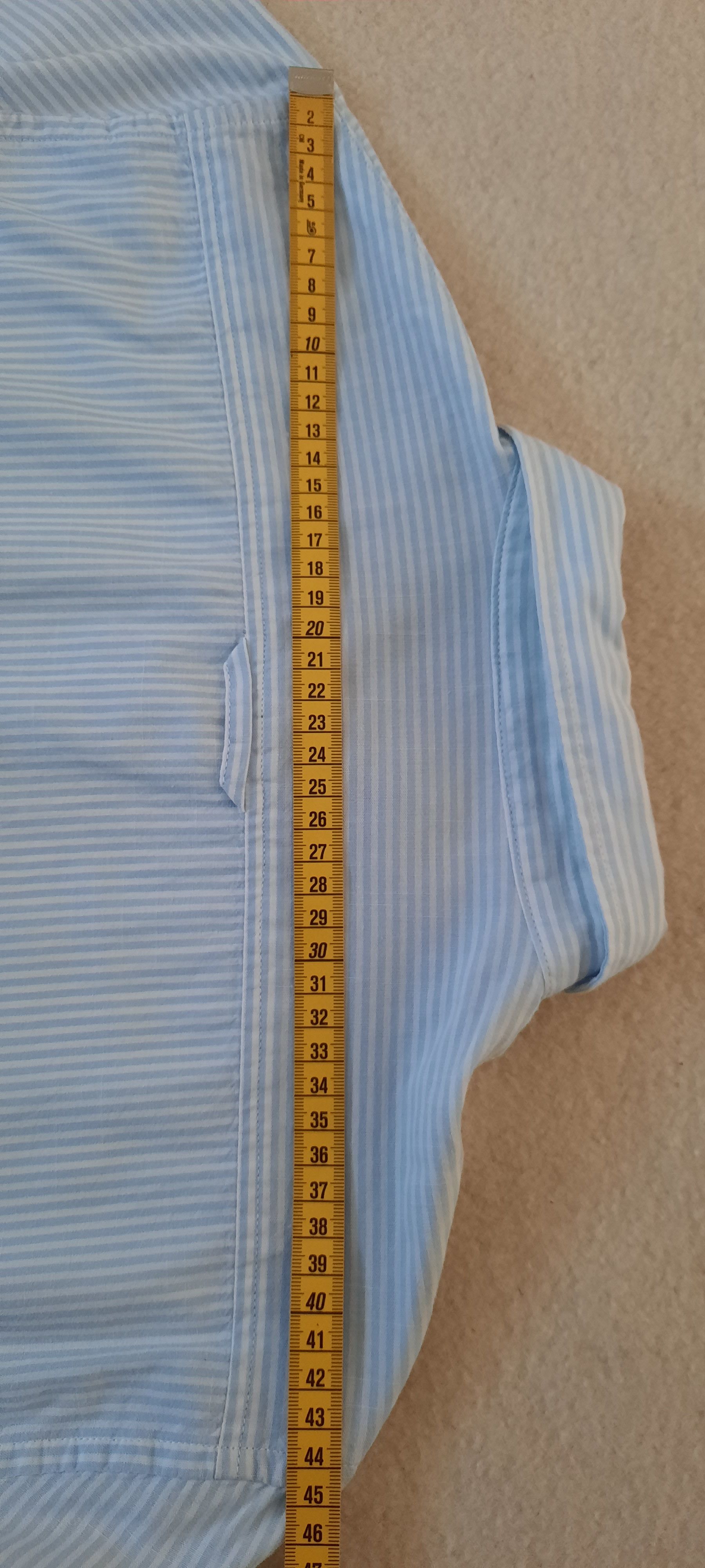 Replay REPLAY Men's Long-Sleeved Shirt, Blue and White Striped, M Size US M / EU 48-50 / 2 - 15 Thumbnail