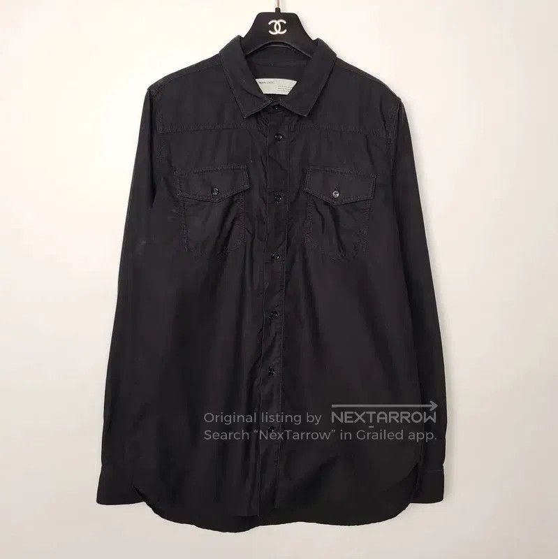 Off-White Off-White Black Cotton Long Sleeve Shirt . Size US S / EU 44-46 / 1 - 1 Thumbnail