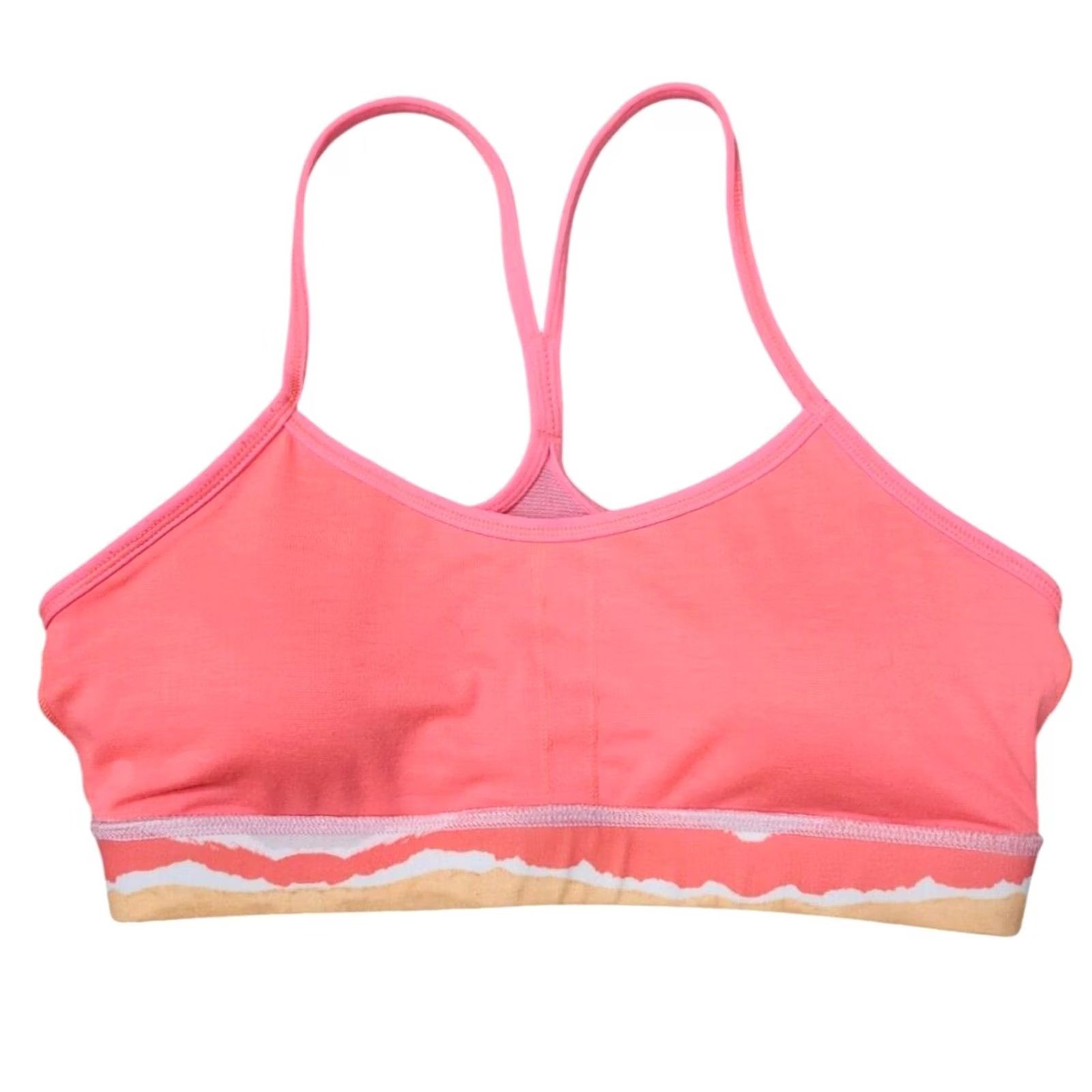 Lululemon Lululemon Womens Sports Bra Size 8 Wireless Removable Padding Multicolor Striped Activewear T背? Size ONE SIZE - 4 Thumbnail