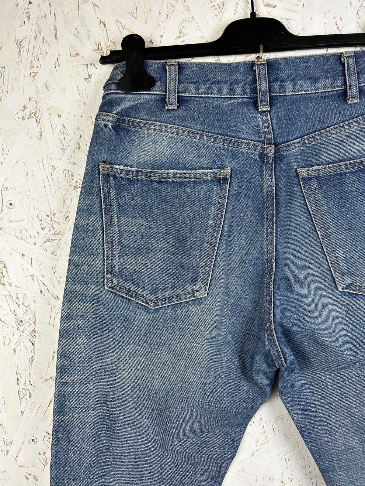 Celine Celine Hedi Gold Triomphe Union Wash Bootcut Denim Jeans Size 28" / US 6 / IT 42 - 9 Thumbnail