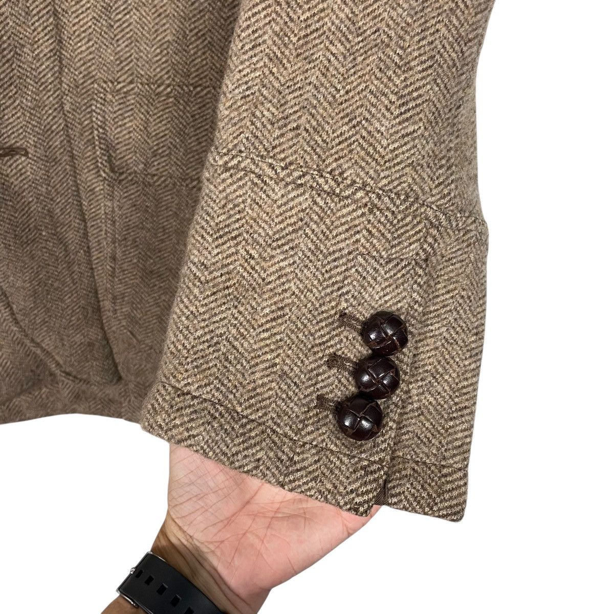 Polo Ralph Lauren Vintage Polo Ralph Lauren Herringbone Wool Jacket Size US L / EU 52-54 / 3 - 13 Thumbnail