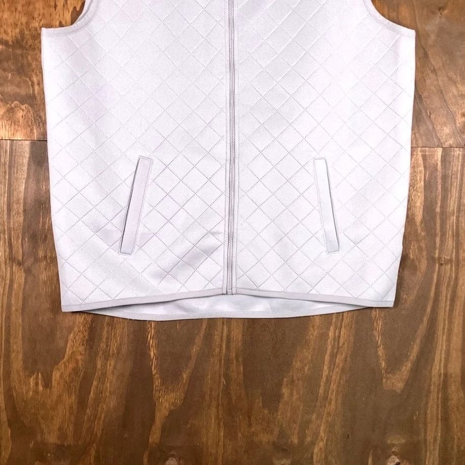 Haggar Haggar Mens Vest Gray In Motion Jacket Zip Pockets Wind-Resistant Water-Resistant Quilted Polyester XL Casual Outdoor Golf Hiking Size US XL / EU 56 / 4 - 3 Thumbnail