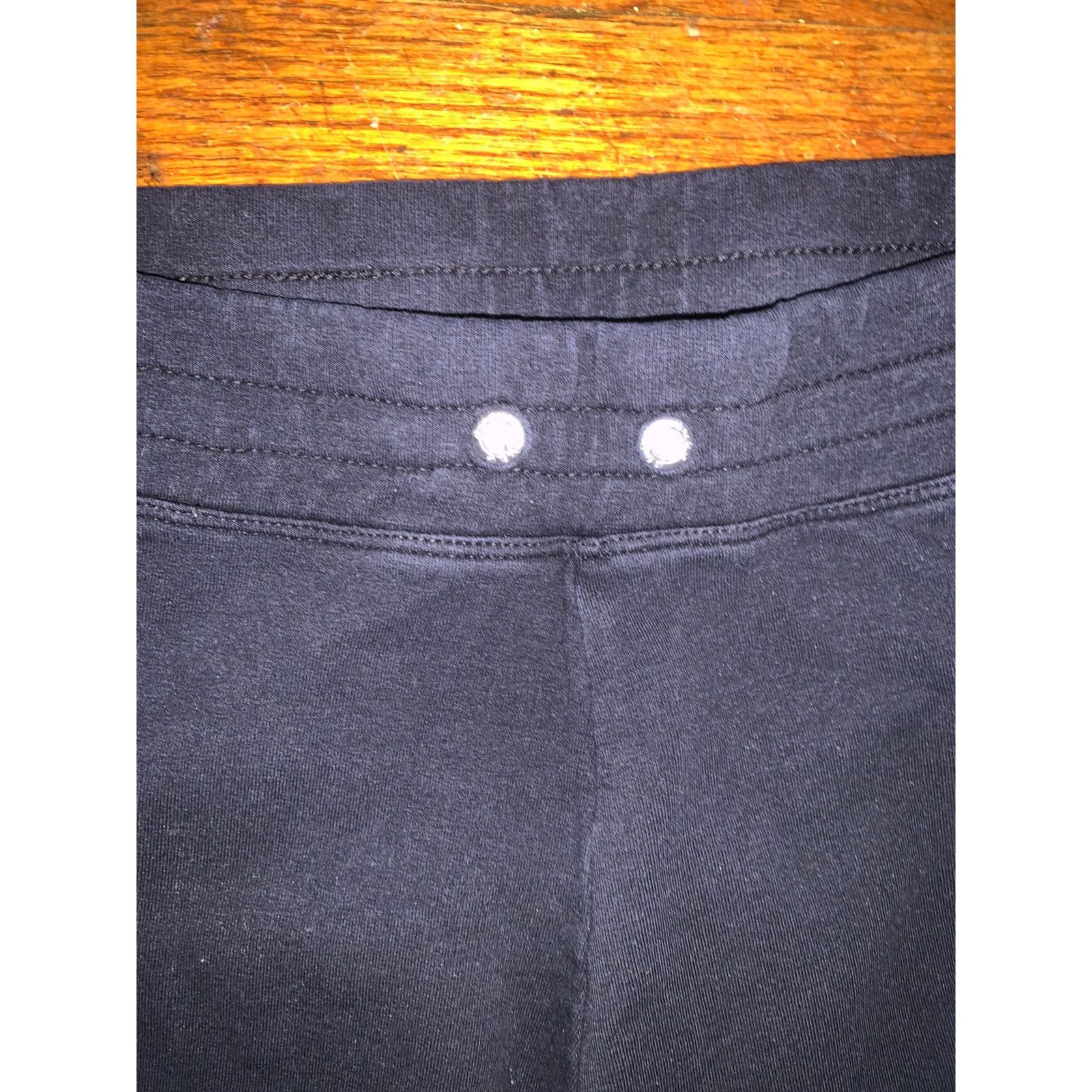 Bcbgmaxazria BCBG Rhinestone Flare Sweatpants Womens Large Black Low Rise Size 28" / US 6 / IT 42 - 7 Thumbnail