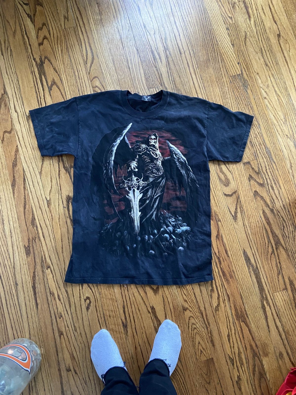 Vintage Vintage Y2K grim reaper shirt Size US L / EU 52-54 / 3 - 1 Thumbnail