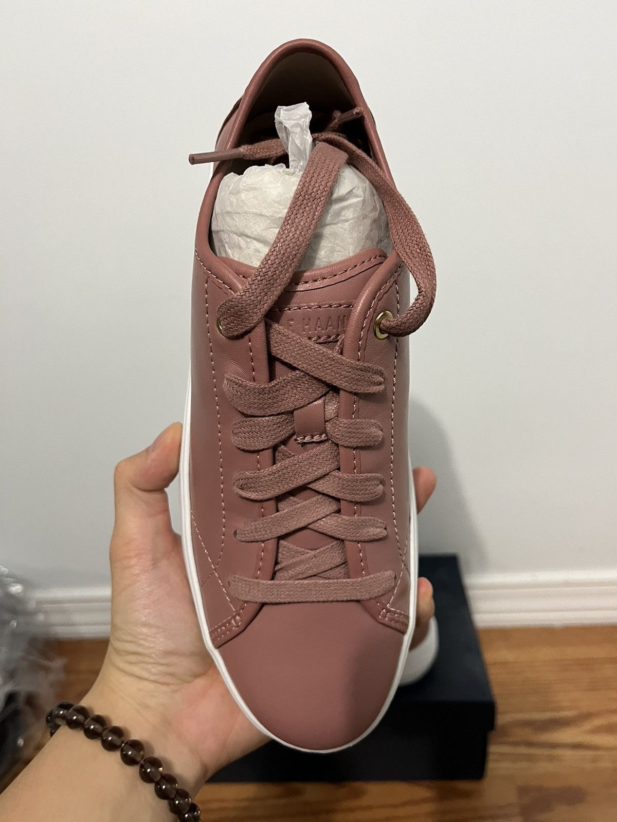 Cole Haan Cole Haan Pink Leather Sneakers Size US 7 / IT 37 - 2 Thumbnail