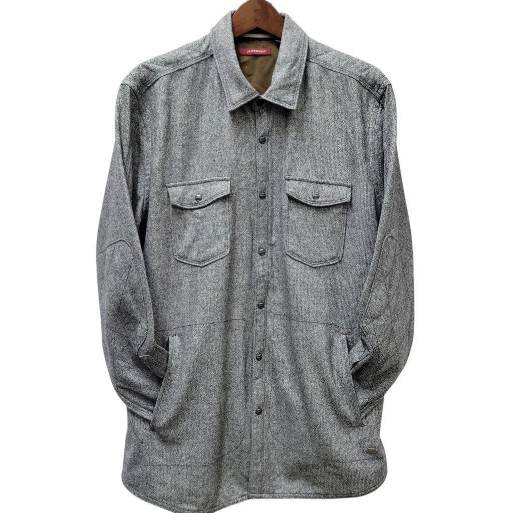 Other Jeremiah Gray Canvas Wool-Blend Shirt Jacket XL Men's $155 Size US XL / EU 56 / 4 - 4 Thumbnail