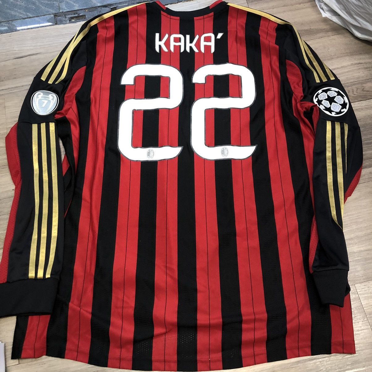 Adidas × BLOKE Ac Milan 13/14 Longsleeves home shirt #22