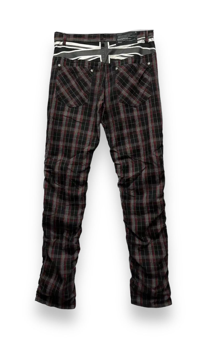 Japanese Brand × Seditionaries × Vintage RAGOUT Underground PunkTartan UnionJack Bondage Zipper Pants Size US 30 / EU 46 - 4 Thumbnail