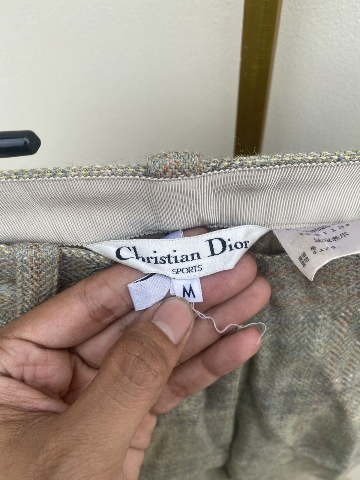 Dior 1990s Christian Dior - Wool Plaid Short Pants Size 24" / US 00 / IT 34 - 4 Thumbnail