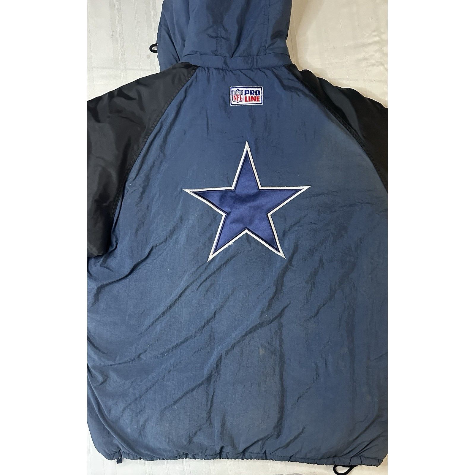 Starter 90s Dallas Cowboys Starter Pro Line 1/4 Zip Jacket Size 2XL Size US XXL / EU 58 / 5 - 13 Thumbnail