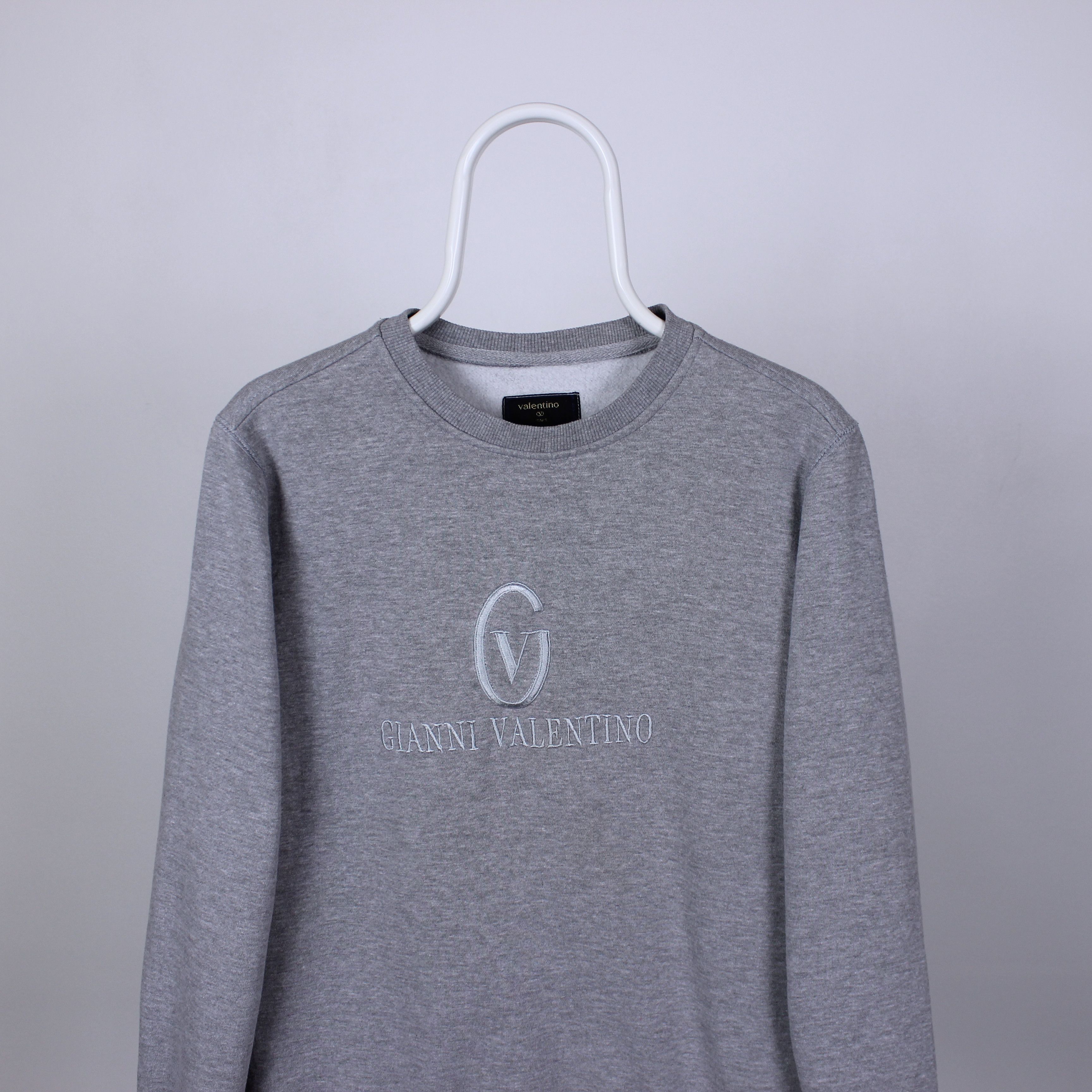 Valentino Valentino sweatshirt vintage Centr logo S M gray Size US M / EU 48-50 / 2 - 2 Thumbnail