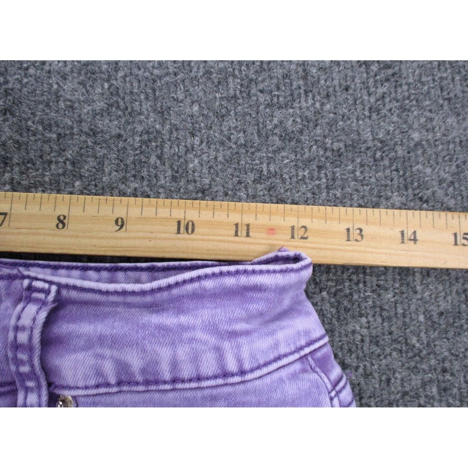 Vintage Ranch Dress'n Jeans Womens S Denim Work Flare Wide Leg Bootcut 5-Pocket Denim Cotton Modal Spandex Purple Vintage No Size 42" / US 20 - 6 Thumbnail
