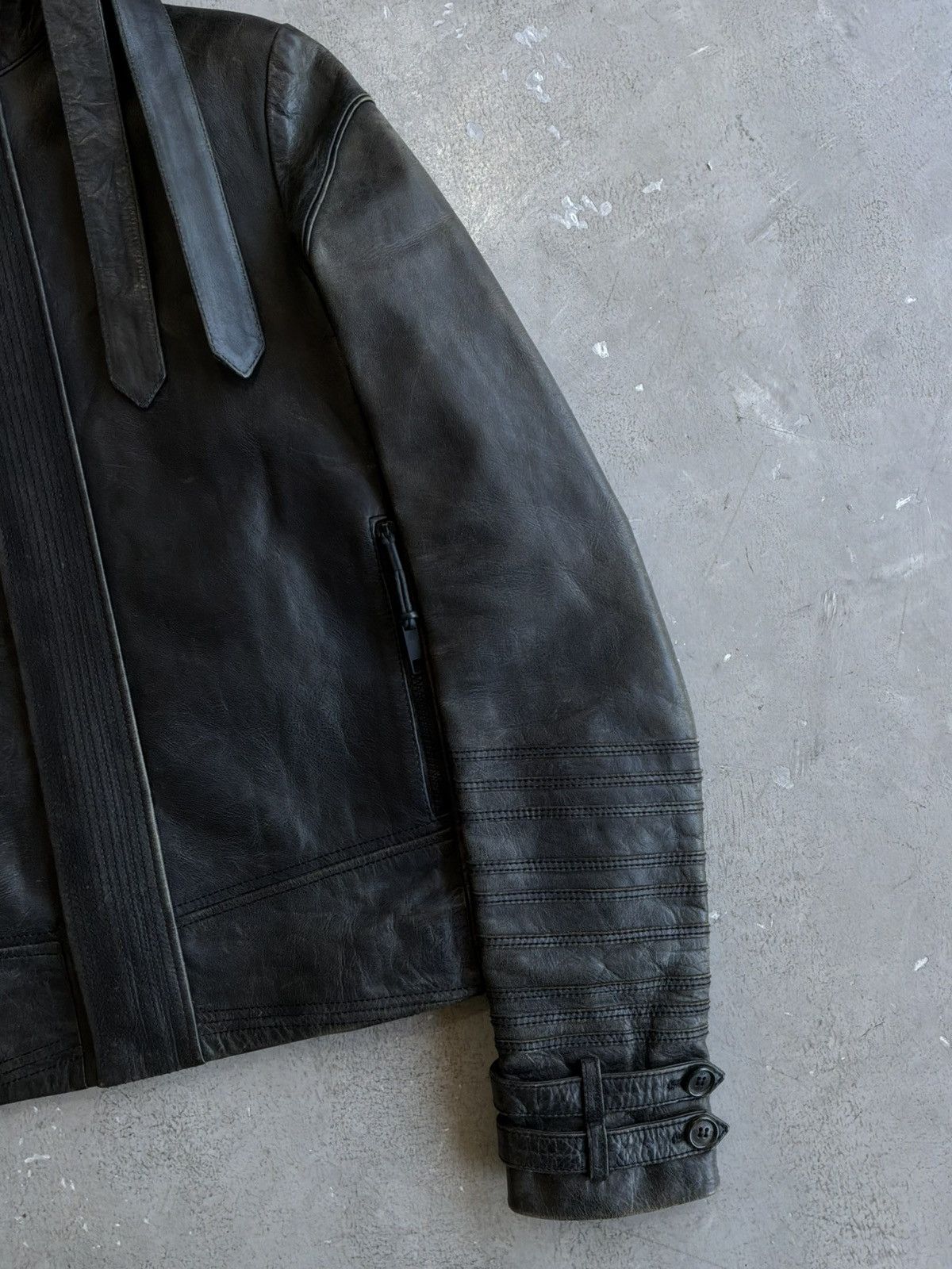 Dior AW03 Dior - Hedi Slimane - Luster Leather Jacket Size US S / EU 44-46 / 1 - 5 Thumbnail