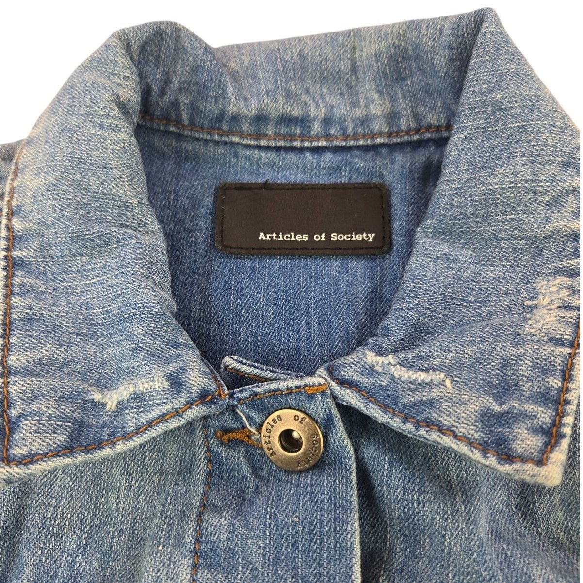 Other Articles of Society | Distressed Taylor Jean Jacket | Medium Size M / US 6-8 / IT 42-44 - 2 Thumbnail