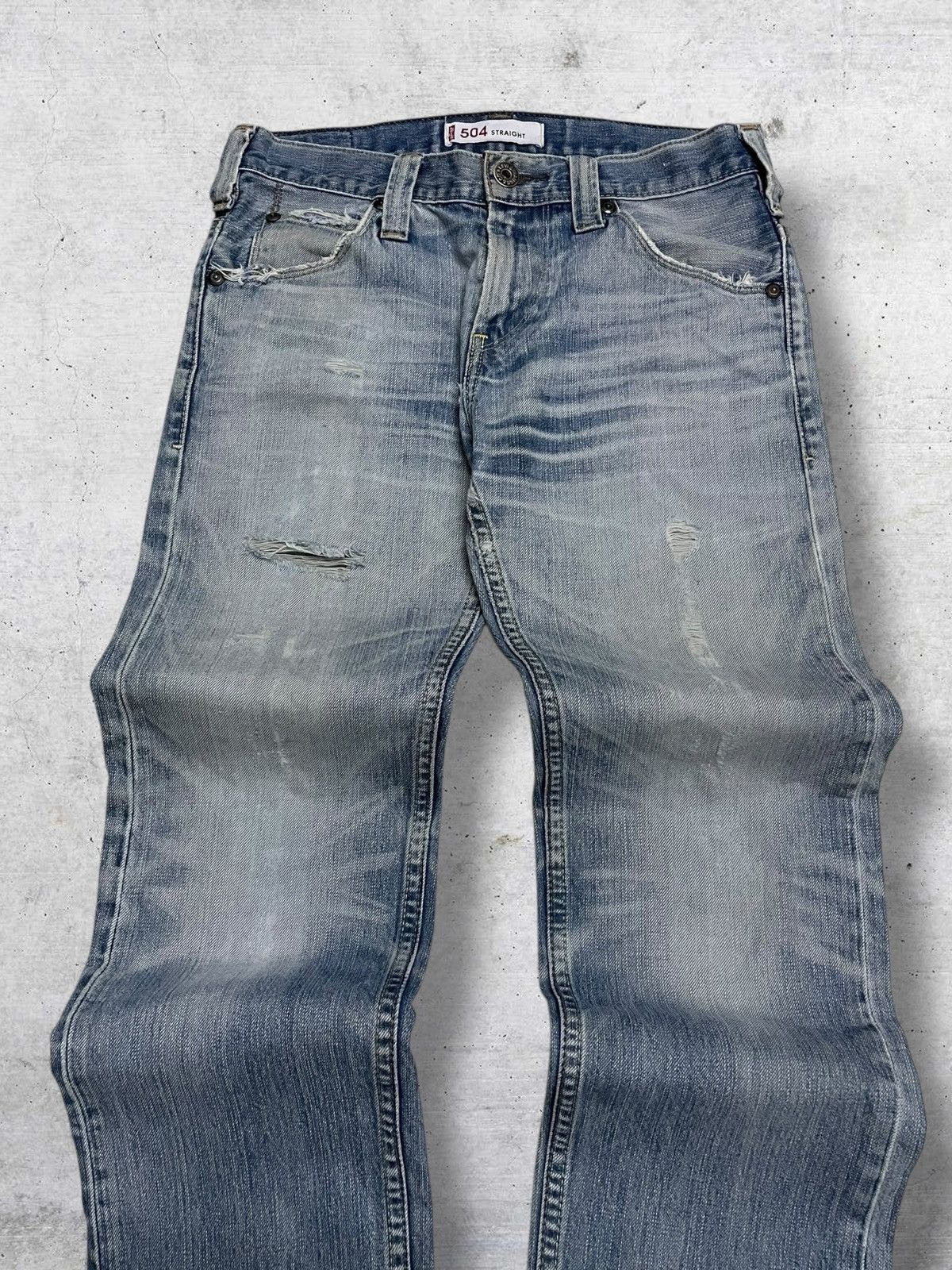 Levi's Vintage Clothing VINTAGE 504 LEVIS USA DESIGNER 90S RIPPED OG STYLE DENIM Size US 30 / EU 46 - 4 Thumbnail