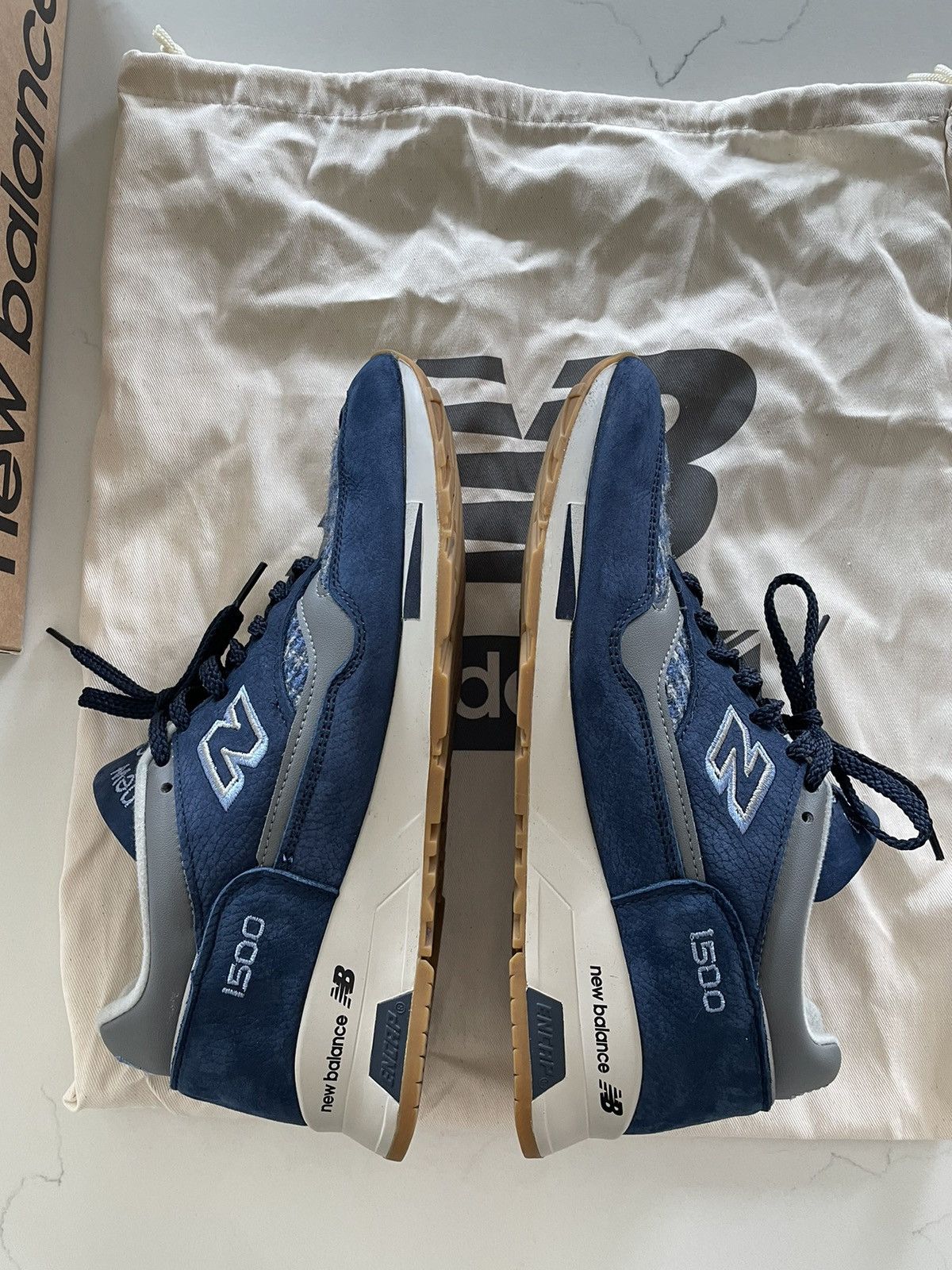 New Balance M1500HT Harris Tweed Blue Suede - Size 8