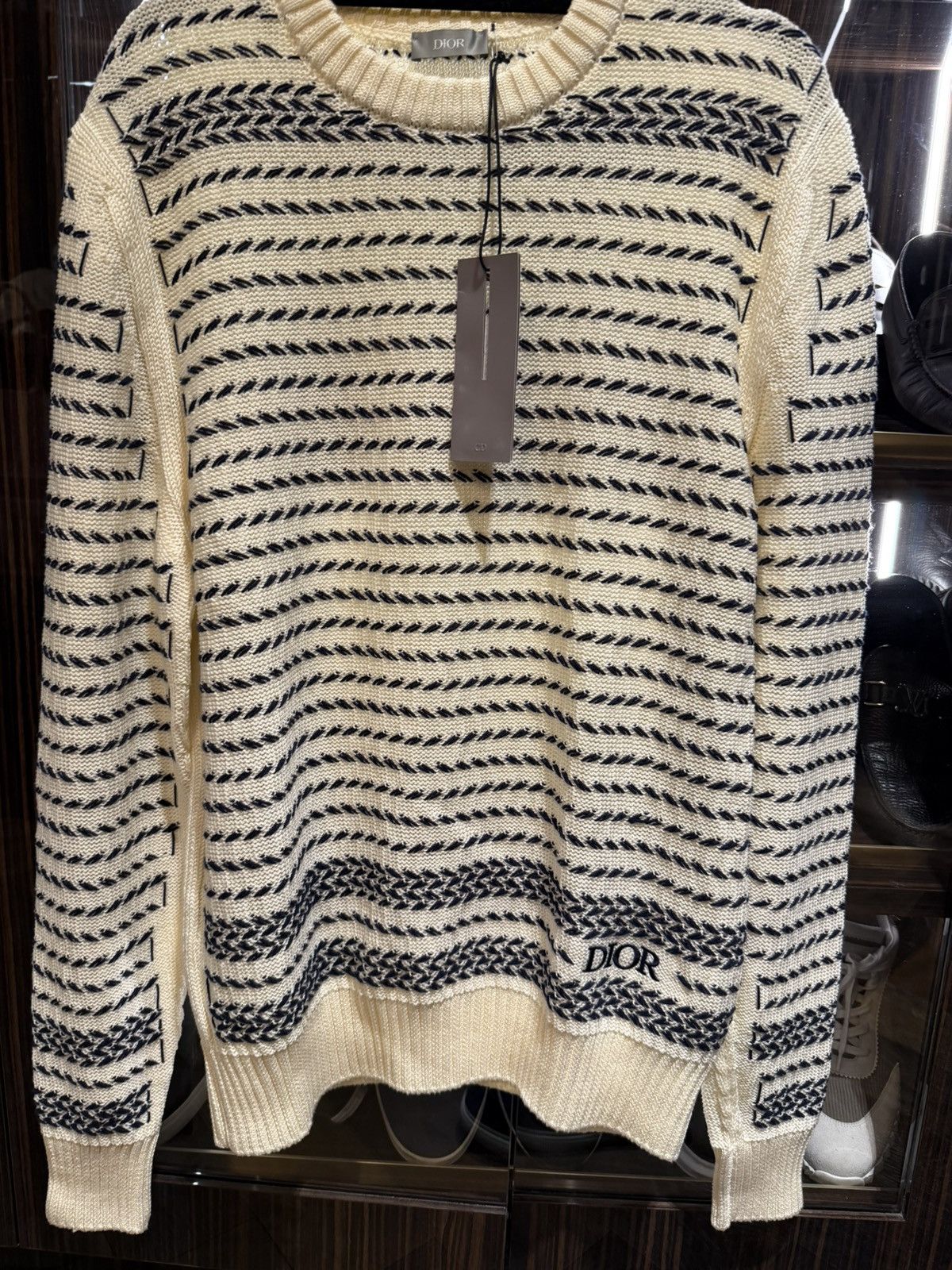 Dior knit chevron pullover