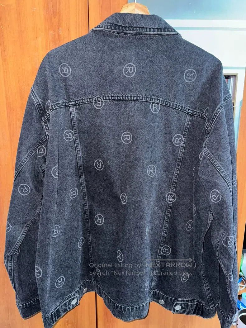 Martine Rose Martine Rose Black logo printed denim jacket Size US M / EU 48-50 / 2 - 2 Thumbnail