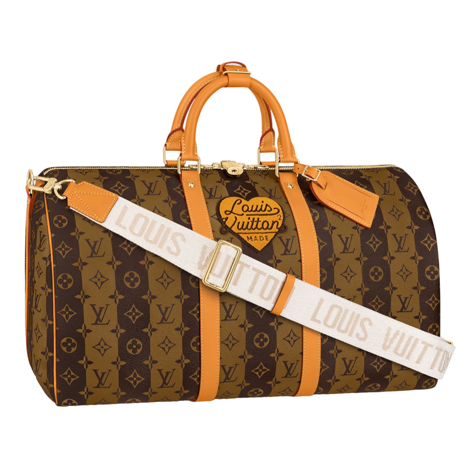 Louis Vuitton Louis Vuitton Keepall Bandouliere Monogram Heart Travel Bag Size ONE SIZE - 1 Thumbnail