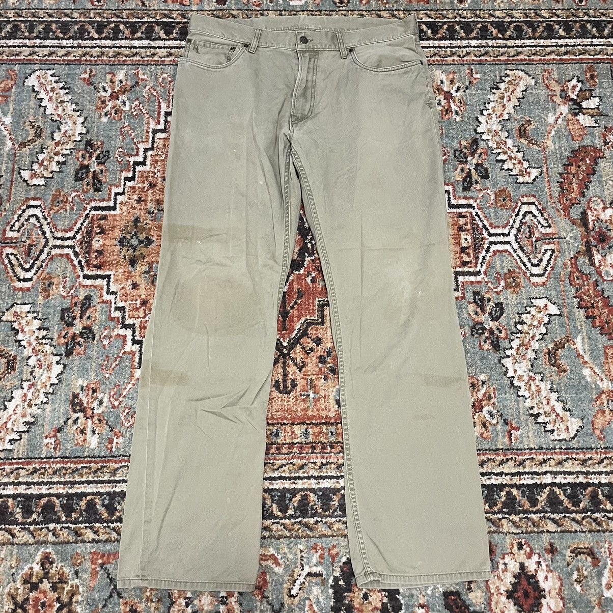 Polo Ralph Lauren × Vintage Vintage Polo Ralph Lauren Carpenter Pants Dark Sand 36x32 Size US 36 / EU 52 - 1 Thumbnail