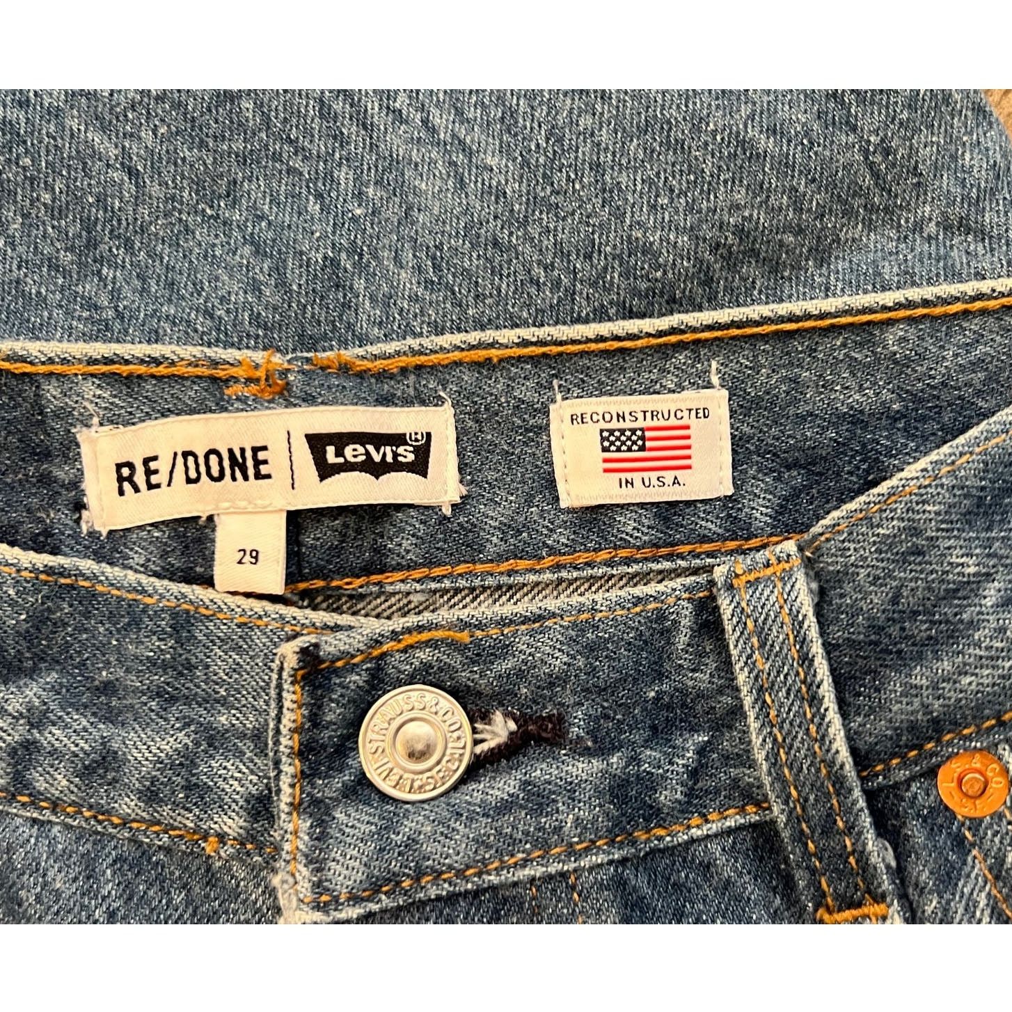 NEW RE/DONE x Levi\'s High Rise Ankle Crop Jeans Size 29