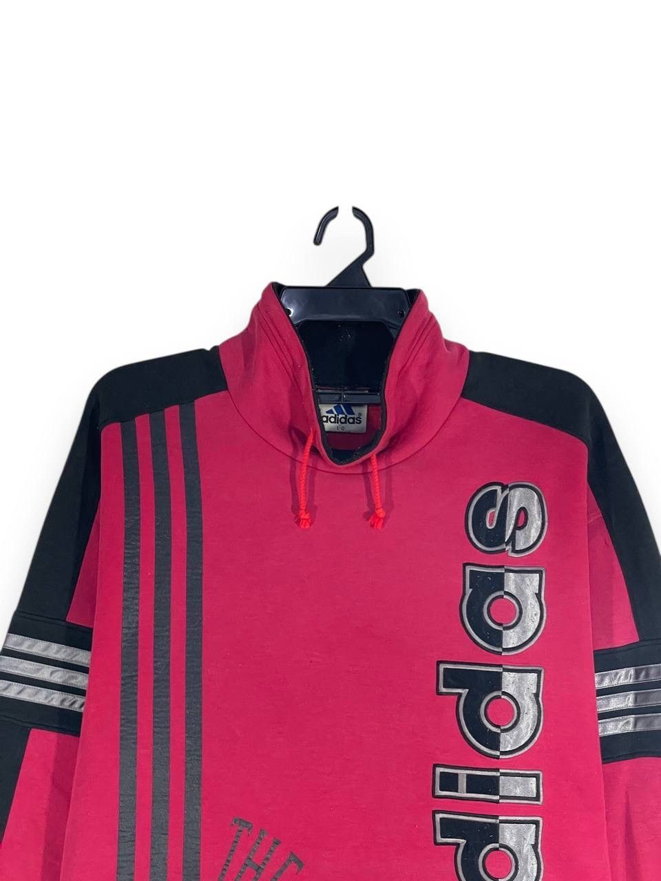 Adidas Vintage 90s adidas sweatshirt jumpuer pullover size L Size US L / EU 52-54 / 3 - 2 Thumbnail