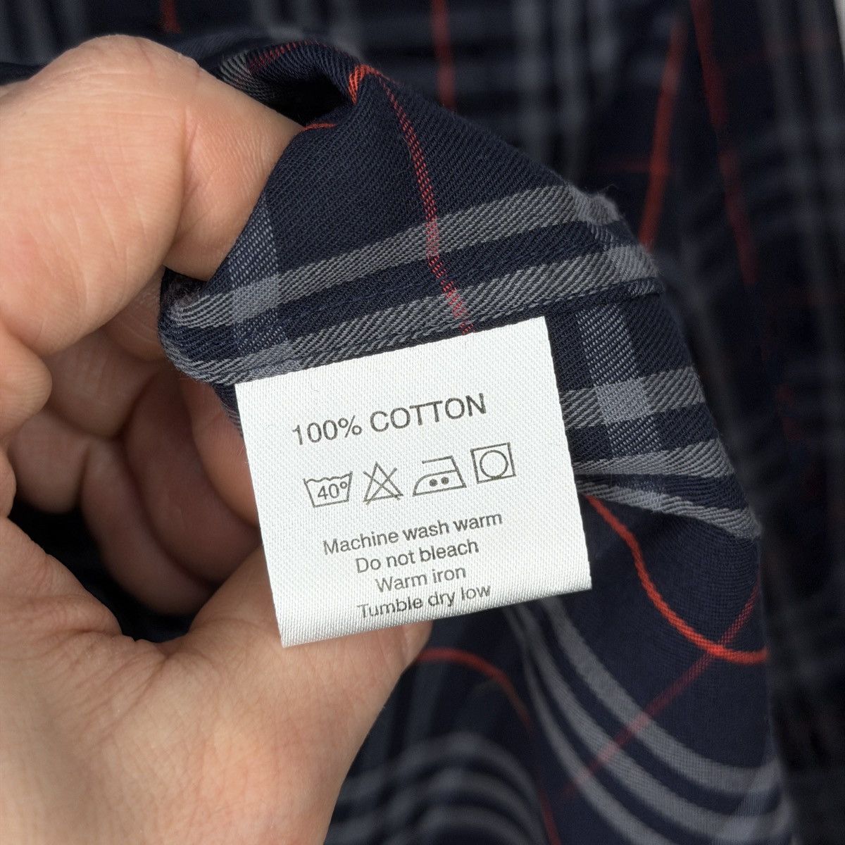Burberry Burberry Nova Check Navy Checkered Shirt Button Up BRAND NEW Size US L / EU 52-54 / 3 - 10 Thumbnail