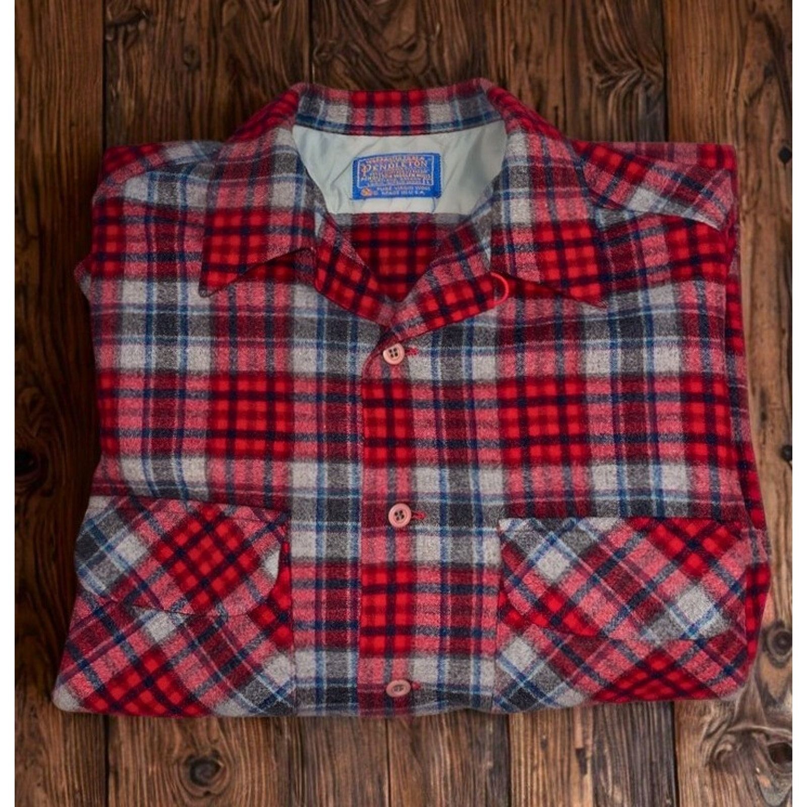 Pendleton Pendleton Board Shirt Jacket Shacket Plaid Wool Sz. L Size US L / EU 52-54 / 3 - 10 Thumbnail