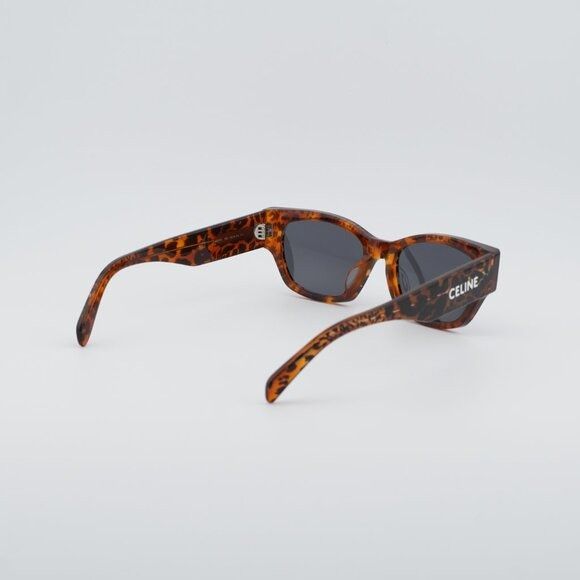 Celine Celine CL40197U 99A Sunglasses Brown Animal Havana Square Size ONE SIZE - 4 Thumbnail