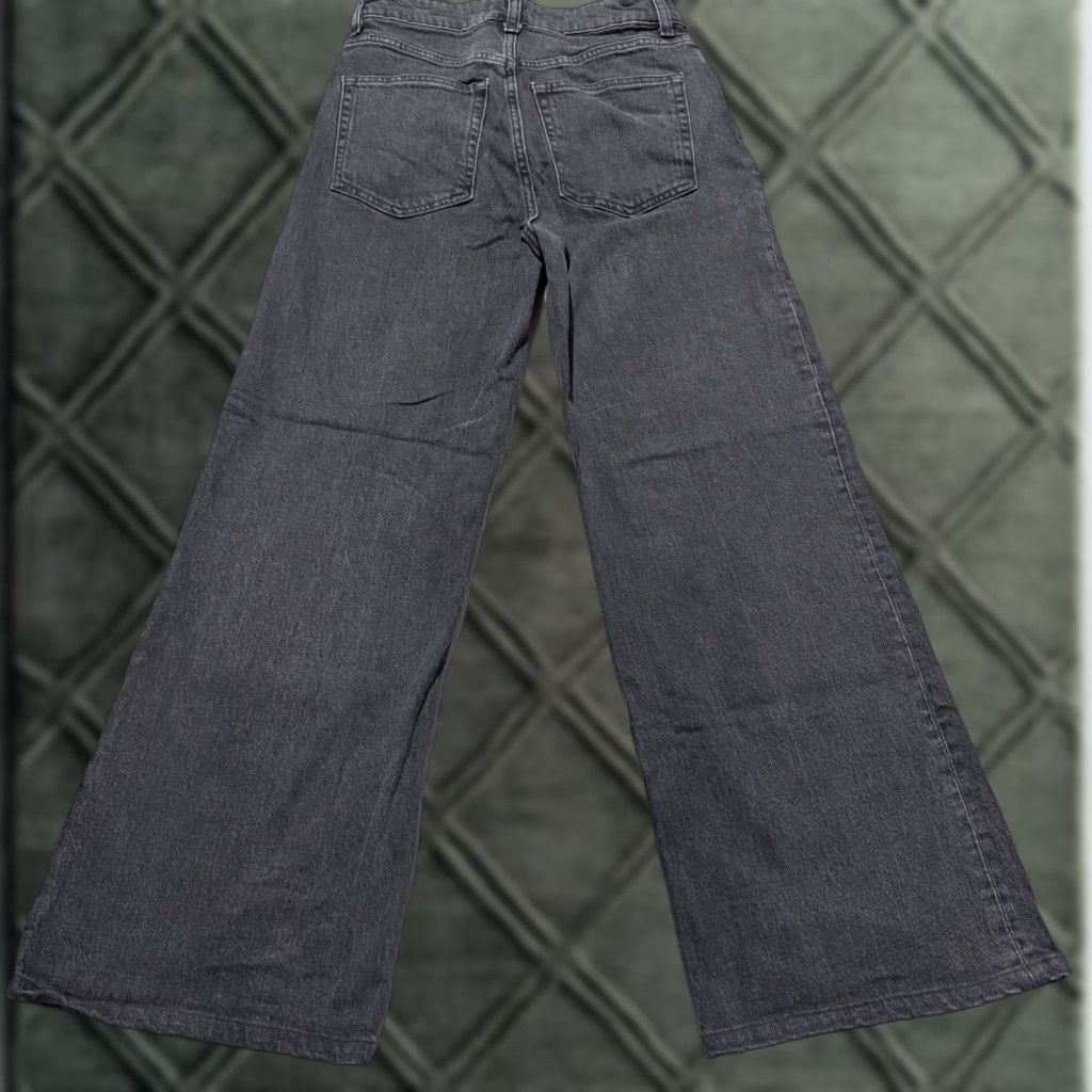 H&M H&M Jeans Women Black Denim High Rise Flared Classic Zip Fly 4 Size 27" / US 4 / IT 40 - 1 Thumbnail