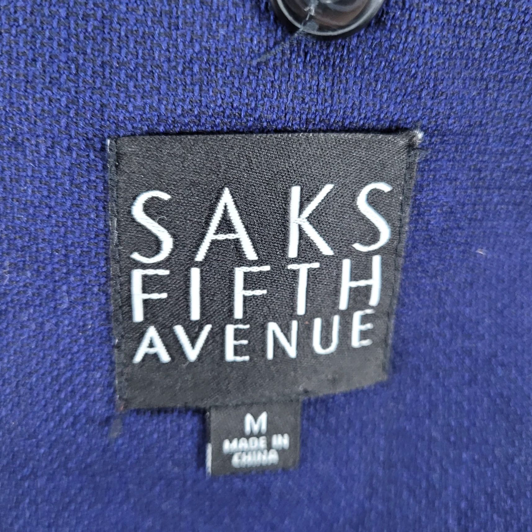Saks Fifth Avenue Saks Fifth Avenue Blue Wool 2 Button Notch Blazer Sport Coat M Size 40R - 3 Thumbnail