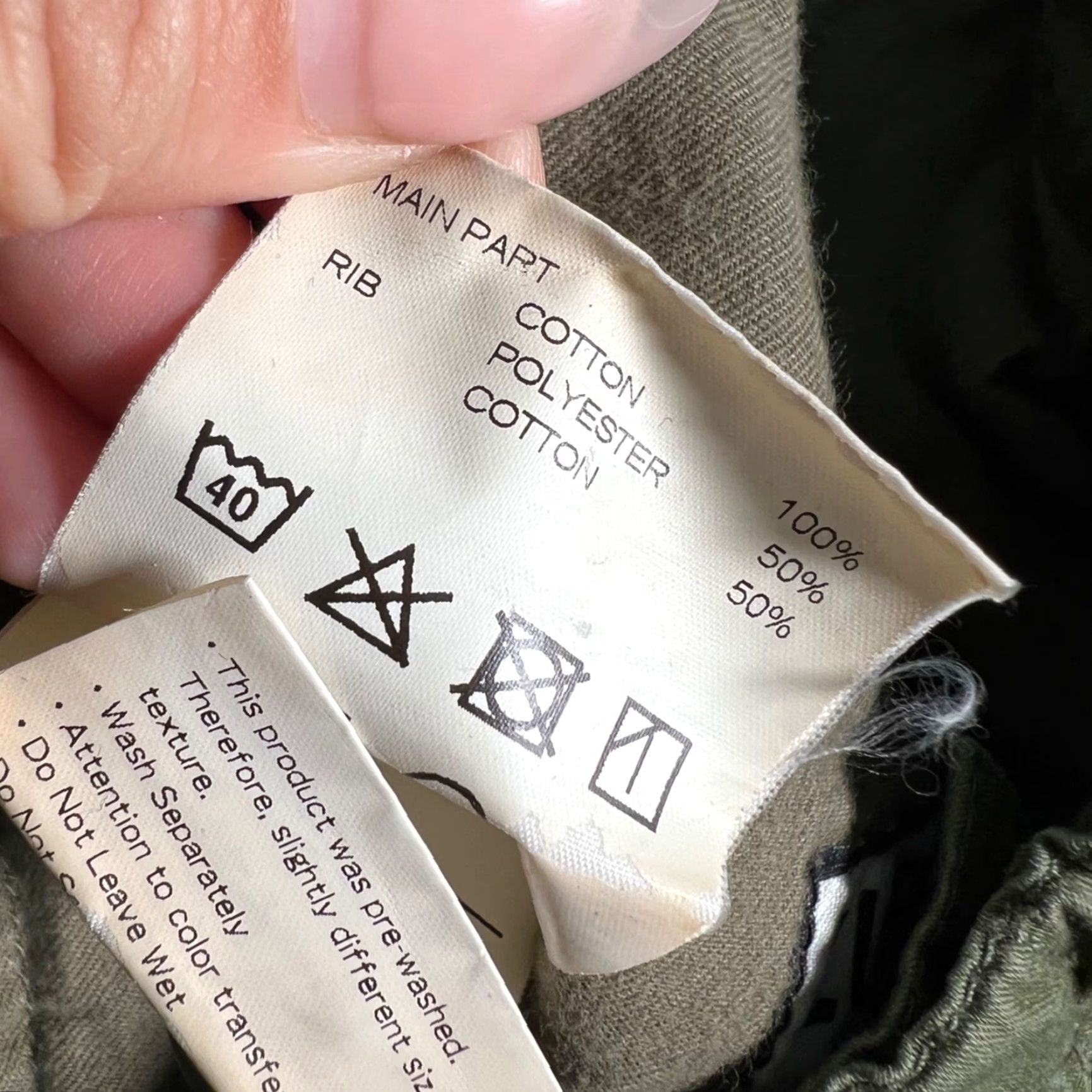 Olive Luker Tokyo Mens XL Olive Green Tapered Cargo Jogger Pants Cotton Front Logo Pockets 28in Inseam Adjustable Rise Mid Vintage No Size US 36 / EU 52 - 5 Thumbnail