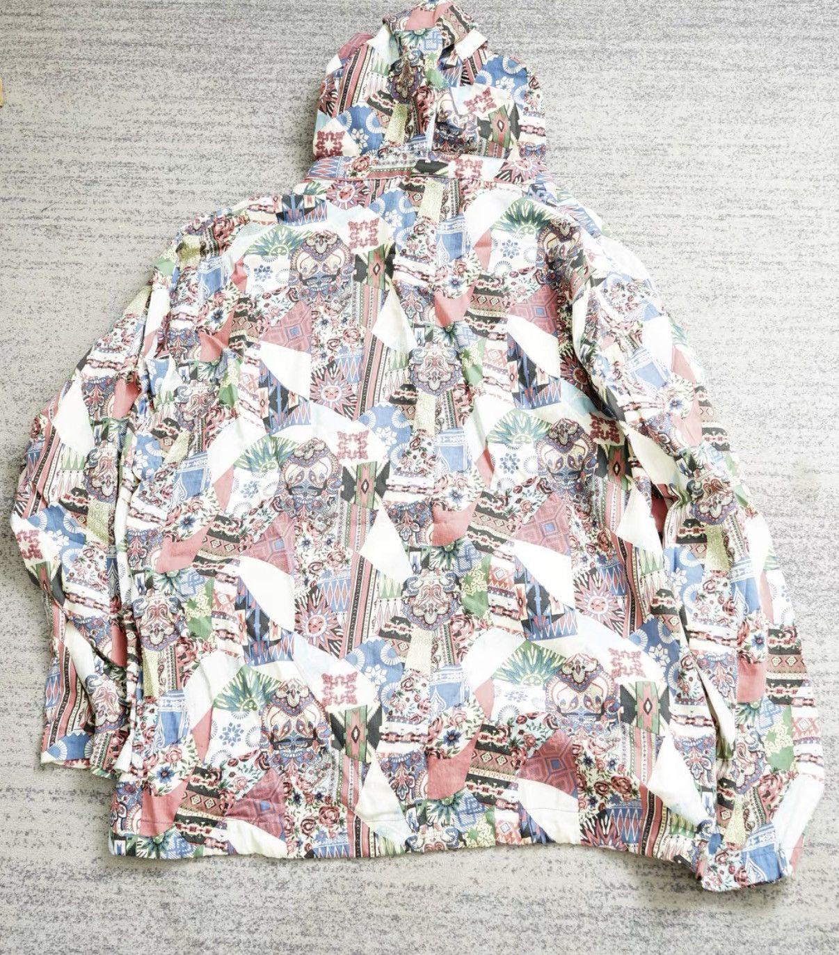 Iroquois Japan Iroquois Printed Viscose Blend Pullover Hoodie Size US S / EU 44-46 / 1 - 5 Thumbnail