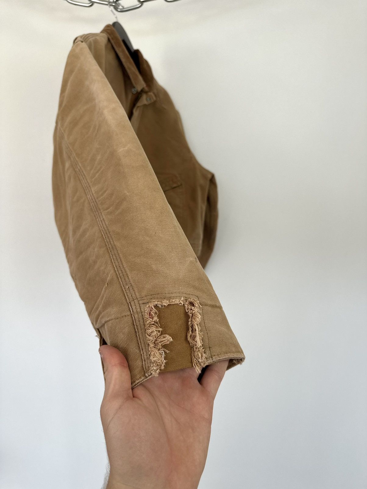 Carhartt Vintage 90s Carhartt USA Distressed Cropped Detroit Jacket Size US S / EU 44-46 / 1 - 11 Thumbnail