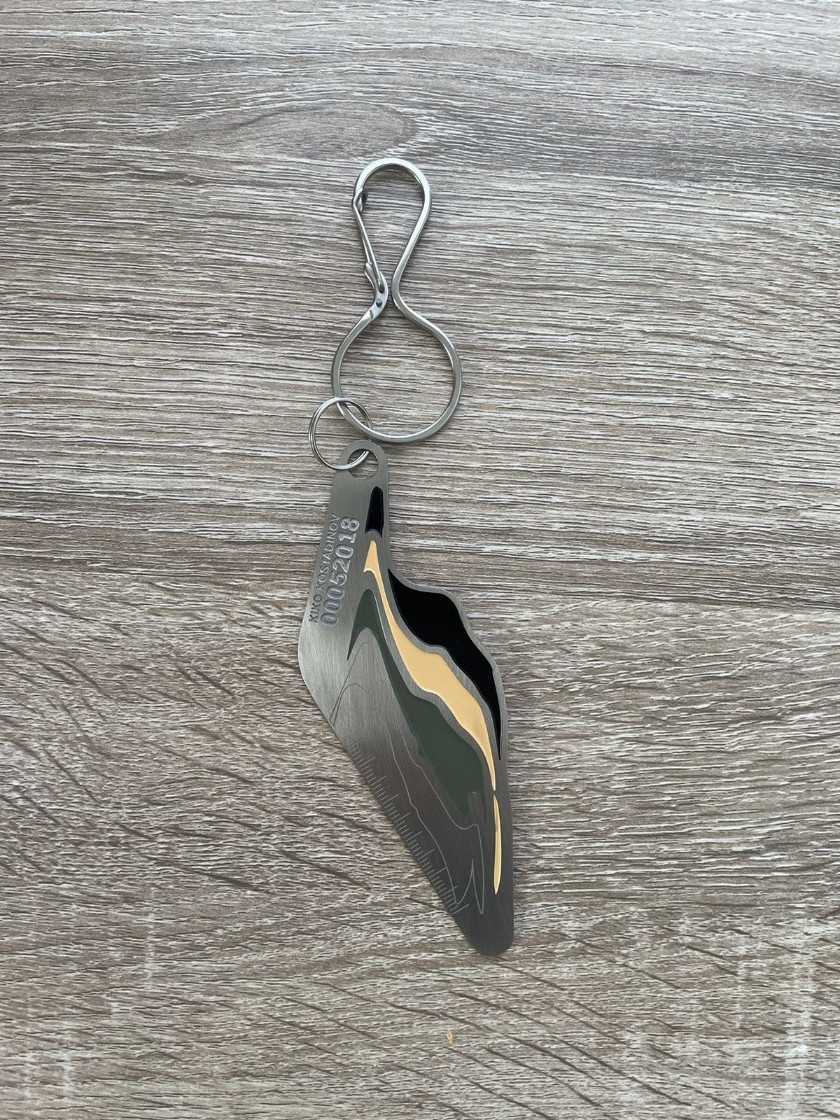 Kiko Kostadinov Kiko Kostadinov Stainless Steel Delva Keychain