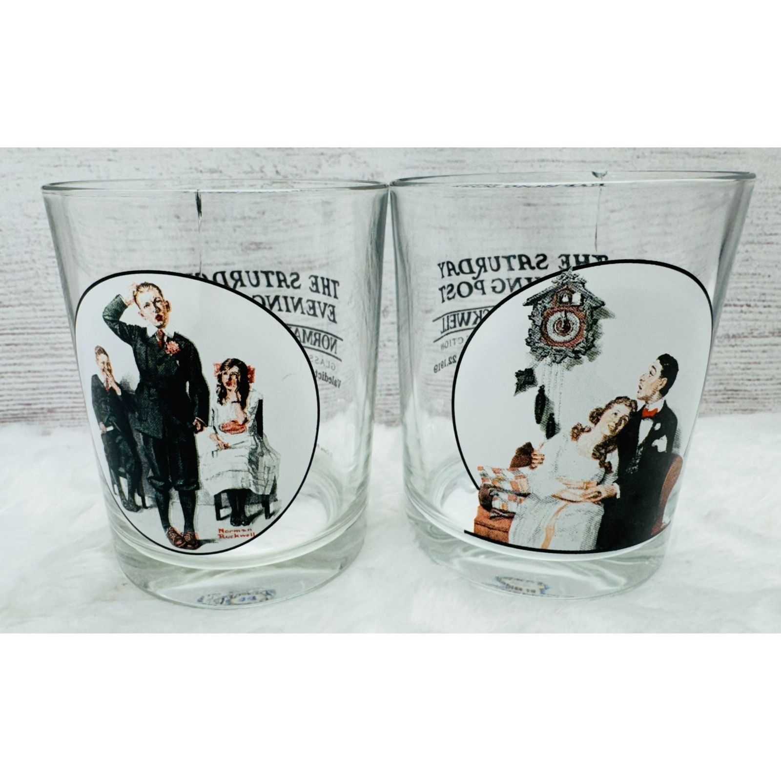 Other Norman Rockwell Saturday Evening Post Glass Tumbler Cup - 2 Size ONE SIZE - 1 Thumbnail