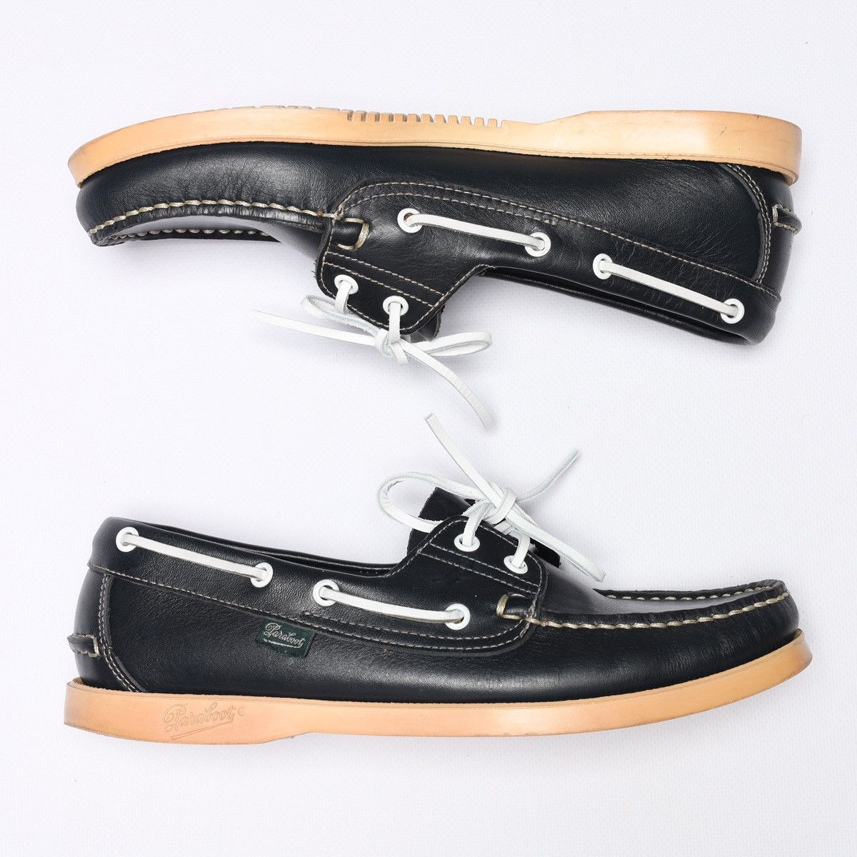 Paraboot Paraboot Veritable Mocassin Navy Leather Moccasin Shoes Size US 7.5 / EU 40-41 - 12 Thumbnail