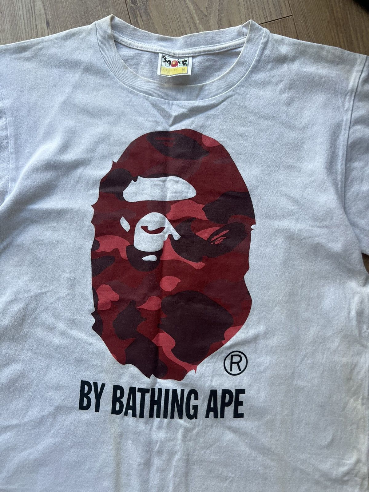 Bape BAPE RED CAMO APE HEAD TEE Size US M / EU 48-50 / 2 - 4 Thumbnail
