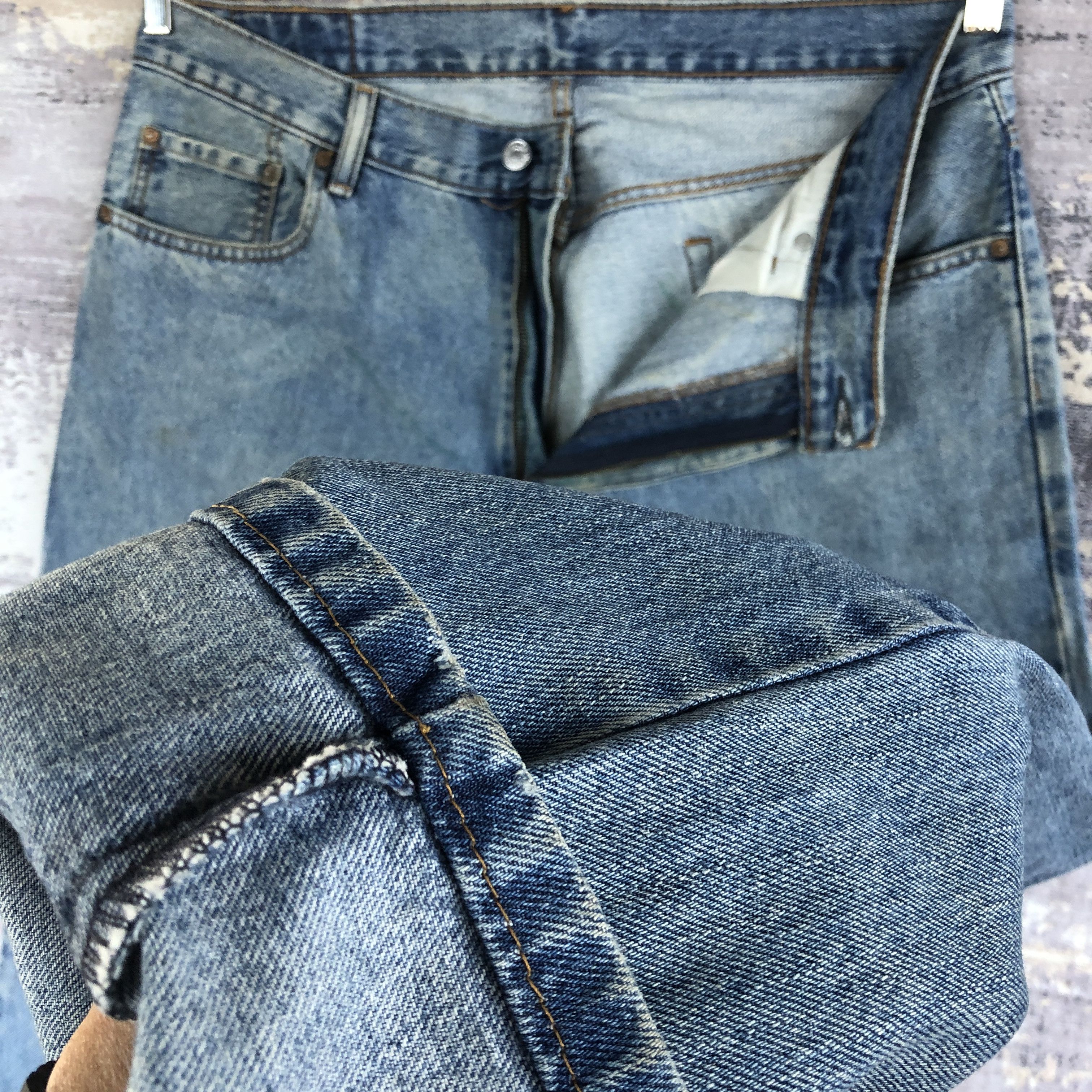 Levi's Vintage Y2K Levis 560 Stone Wash Jeans Levi's Faded Denim Size US 36 / EU 52 - 8 Thumbnail