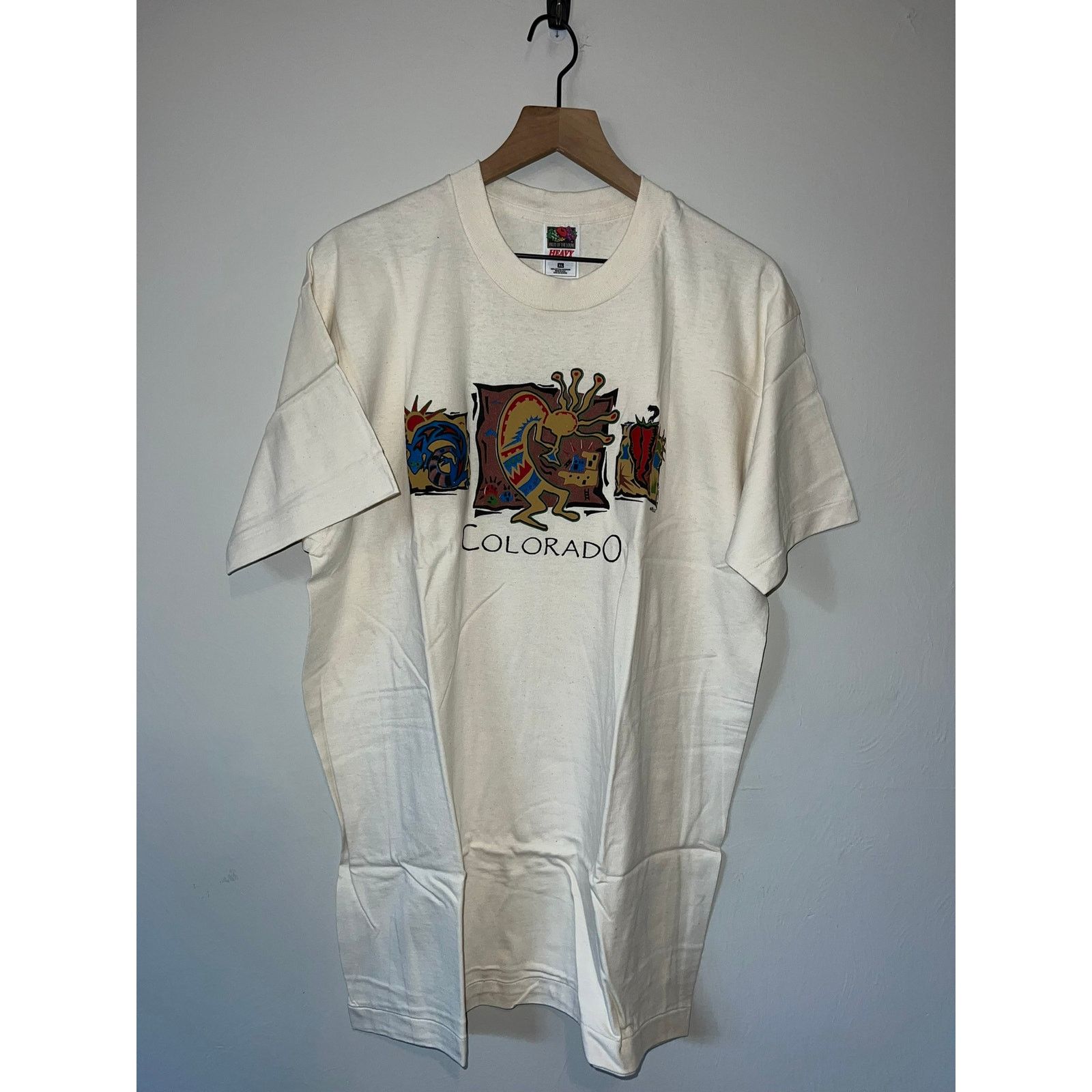 Fruit Of The Loom Vintage Native American Shirt Kokopelli Tee VTG 90s VTG XL Size US XL / EU 56 / 4 - 1 Thumbnail