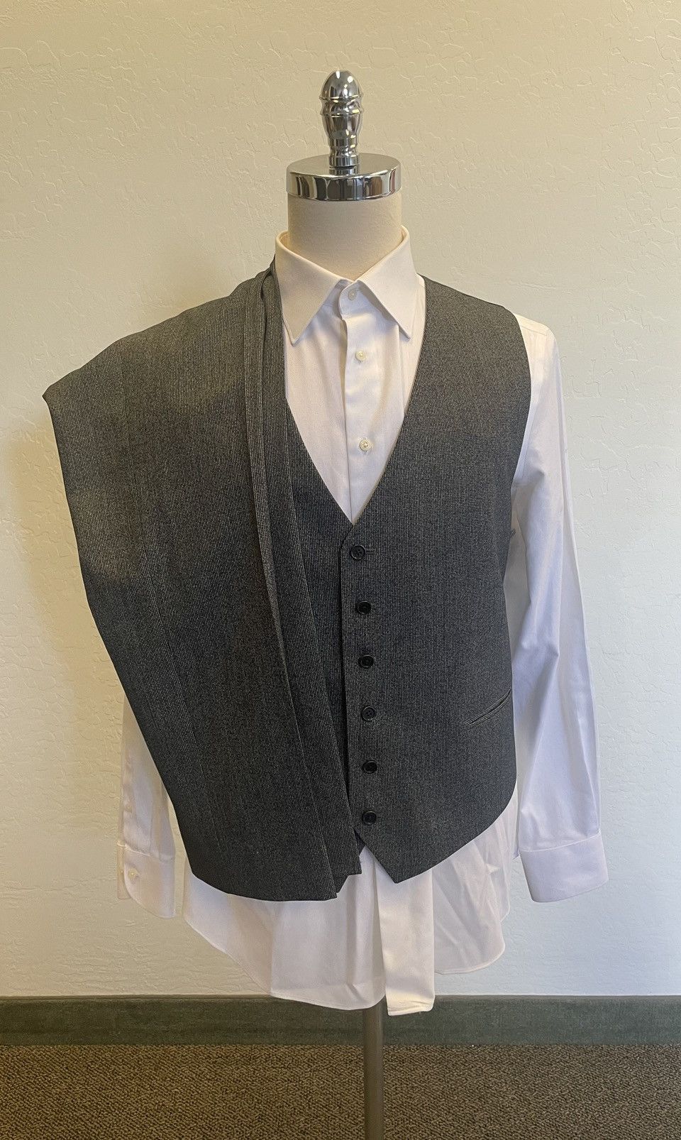 John Varvatos Flat Front Trouser & Matching Waistcoat Size US 40 / EU 56 - 1 Thumbnail