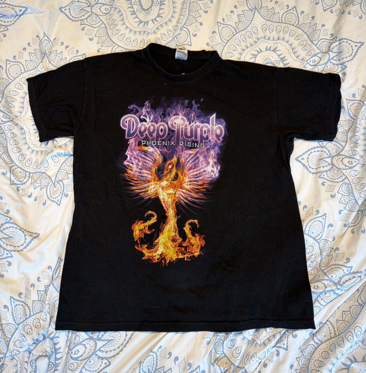 Vintage Deep Purple Phoenix Rising Shirt Large Size US L / EU 52-54 / 3 - 1 Thumbnail