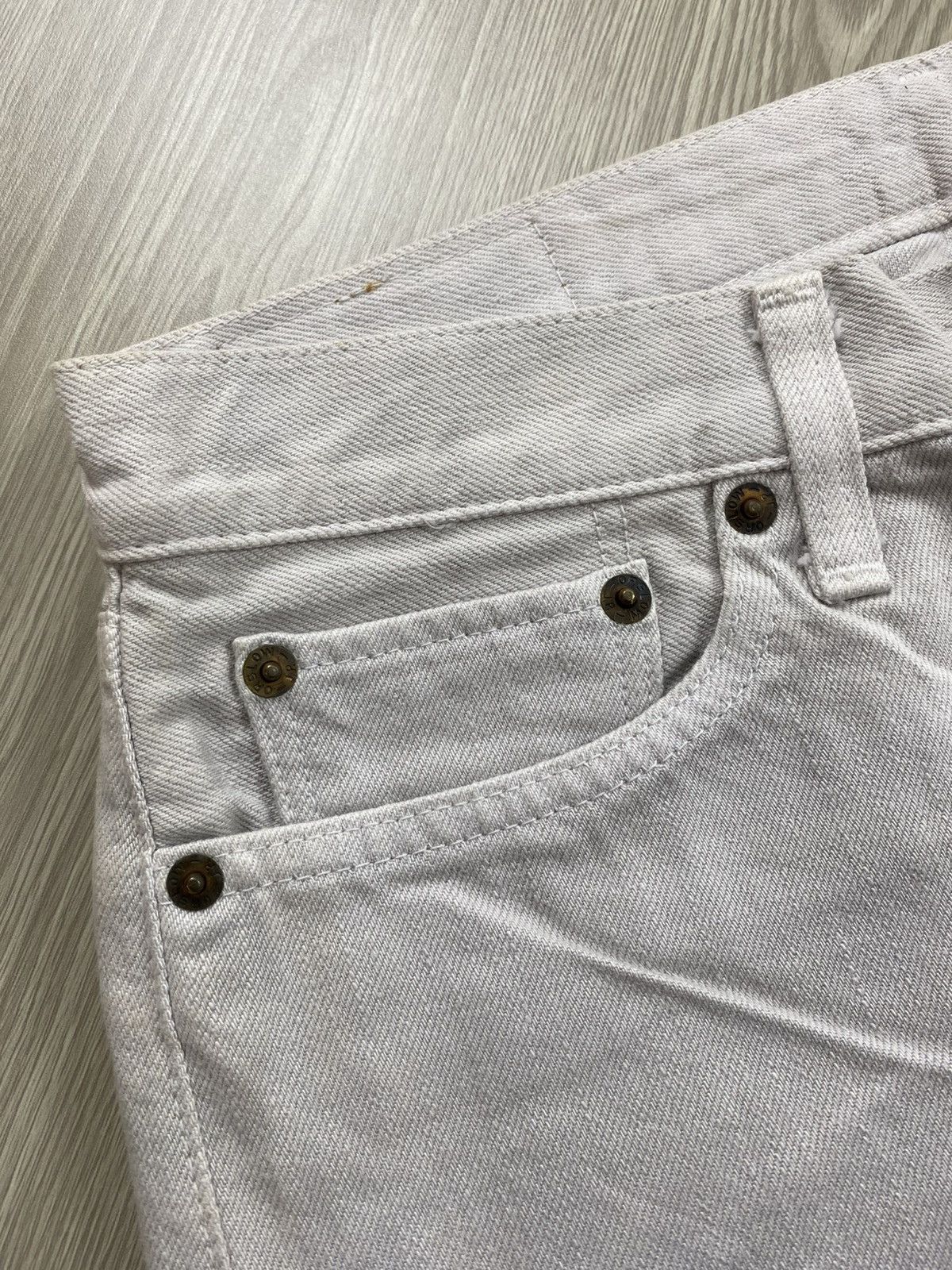 Evan Kinori × Orslow Vintage Orslow Japan Broken White Straight Jeans Size US 29 - 8 Thumbnail