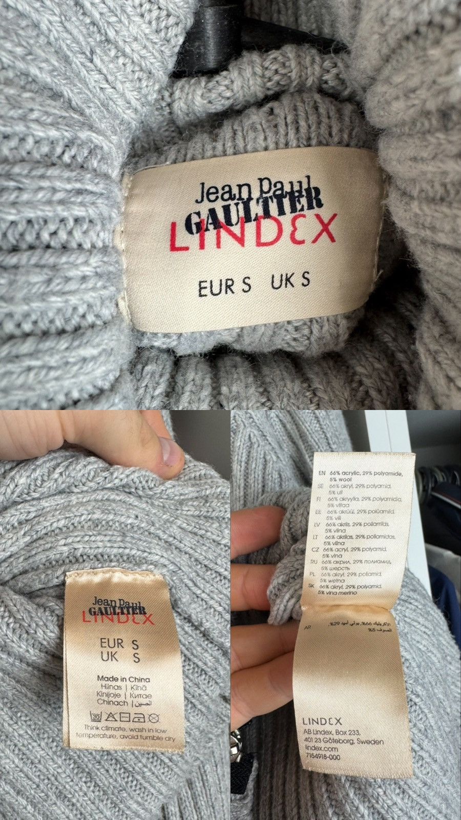 Jean Paul Gaultier Jean Paul Gaultier Lindex Women's Turtleneck Sweater Size S / US 4 / IT 40 - 4 Thumbnail