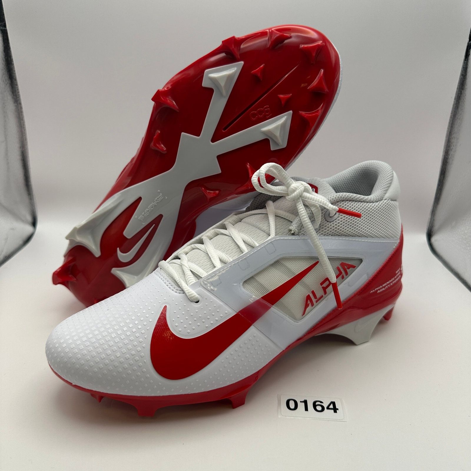 Nike NIKE Men's 10 Alpha Menace 4 PRO Red/White FD7037-102 Size US 10 / EU 43 - 1 Thumbnail
