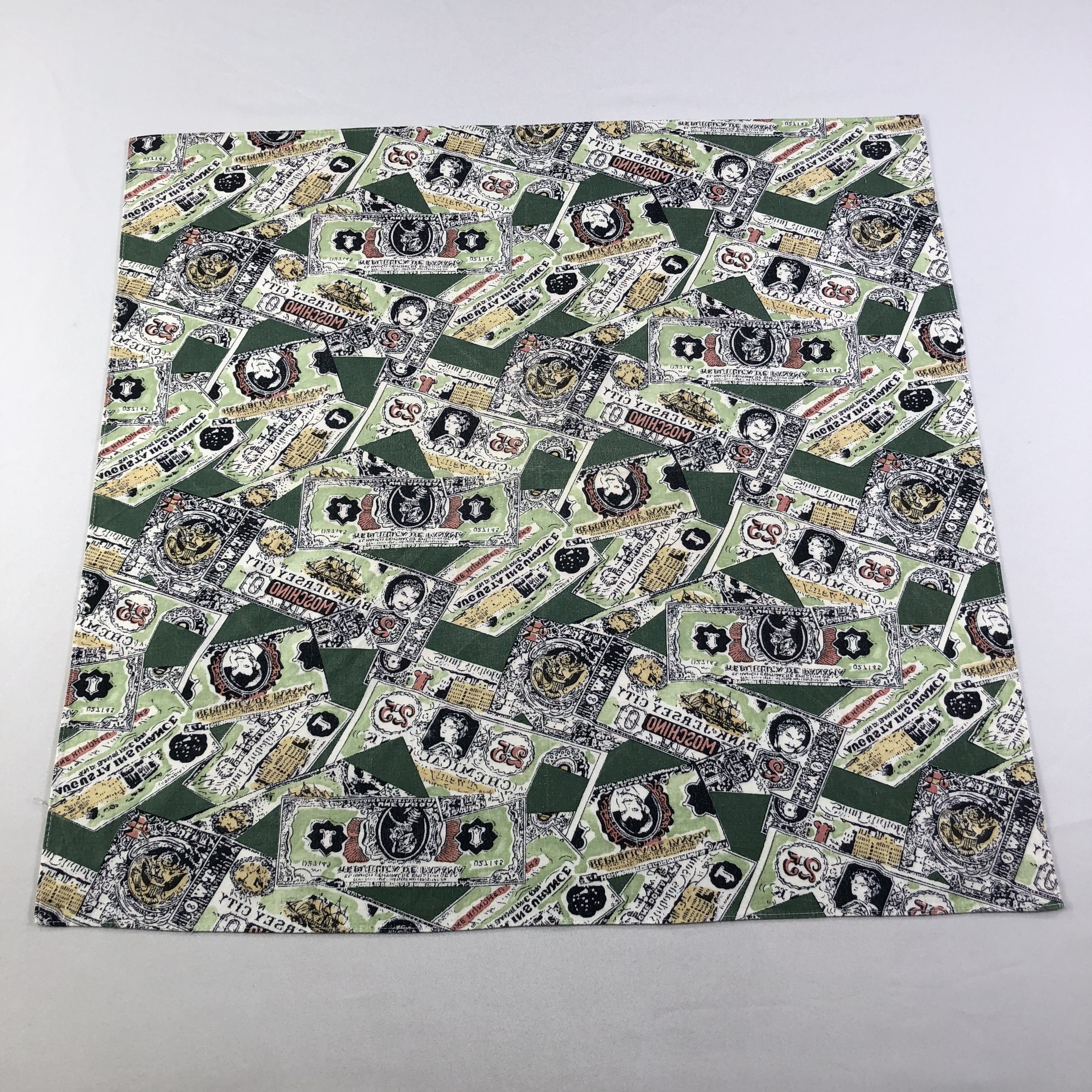 Moschino × Vintage Moschino Mirror Image Handkerchief Neckerchief Bandana H1674 Size ONE SIZE - 2 Thumbnail