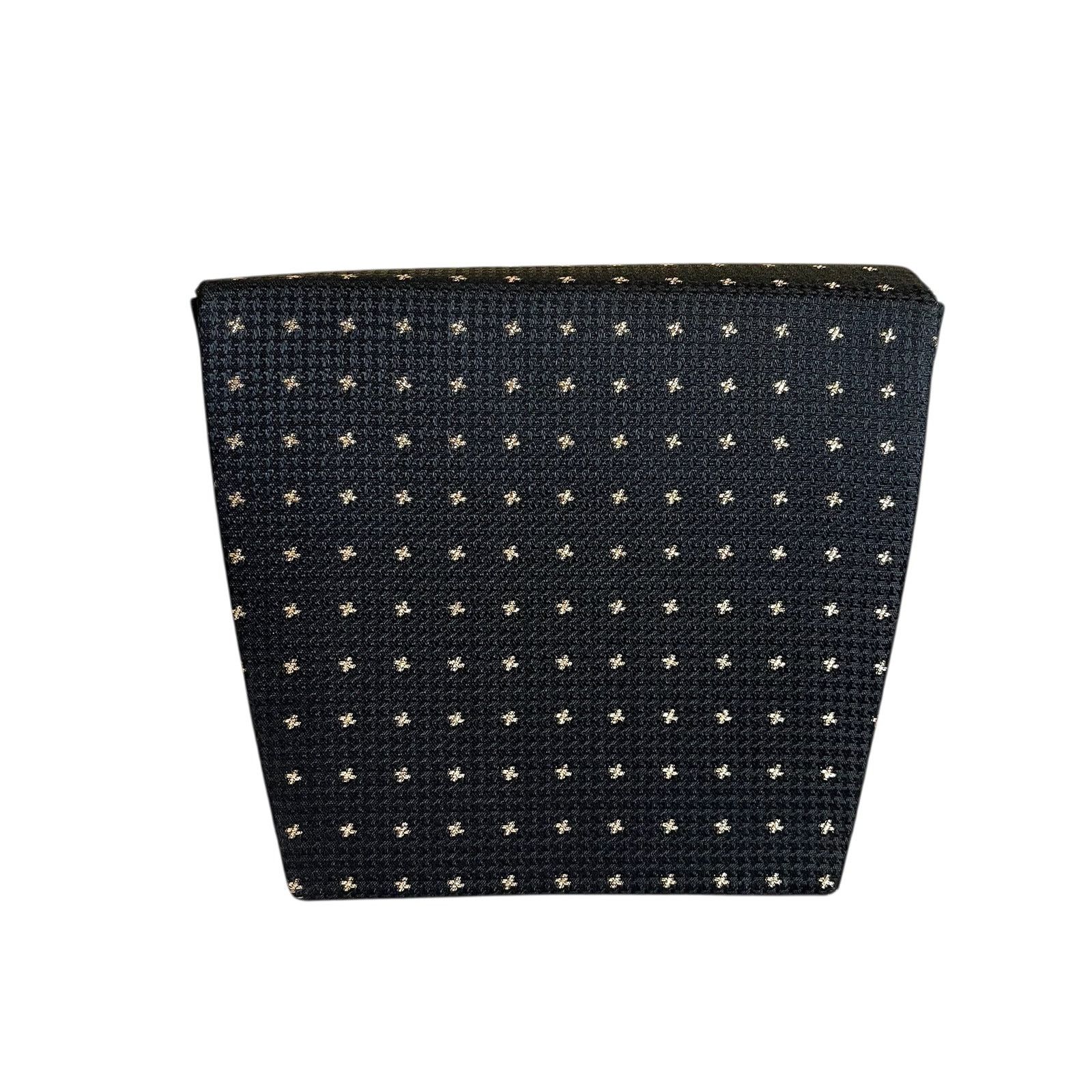 Vintage Vintage Whiting & Davis Black Jacquard Box Evening Bag Size ONE SIZE - 3 Thumbnail