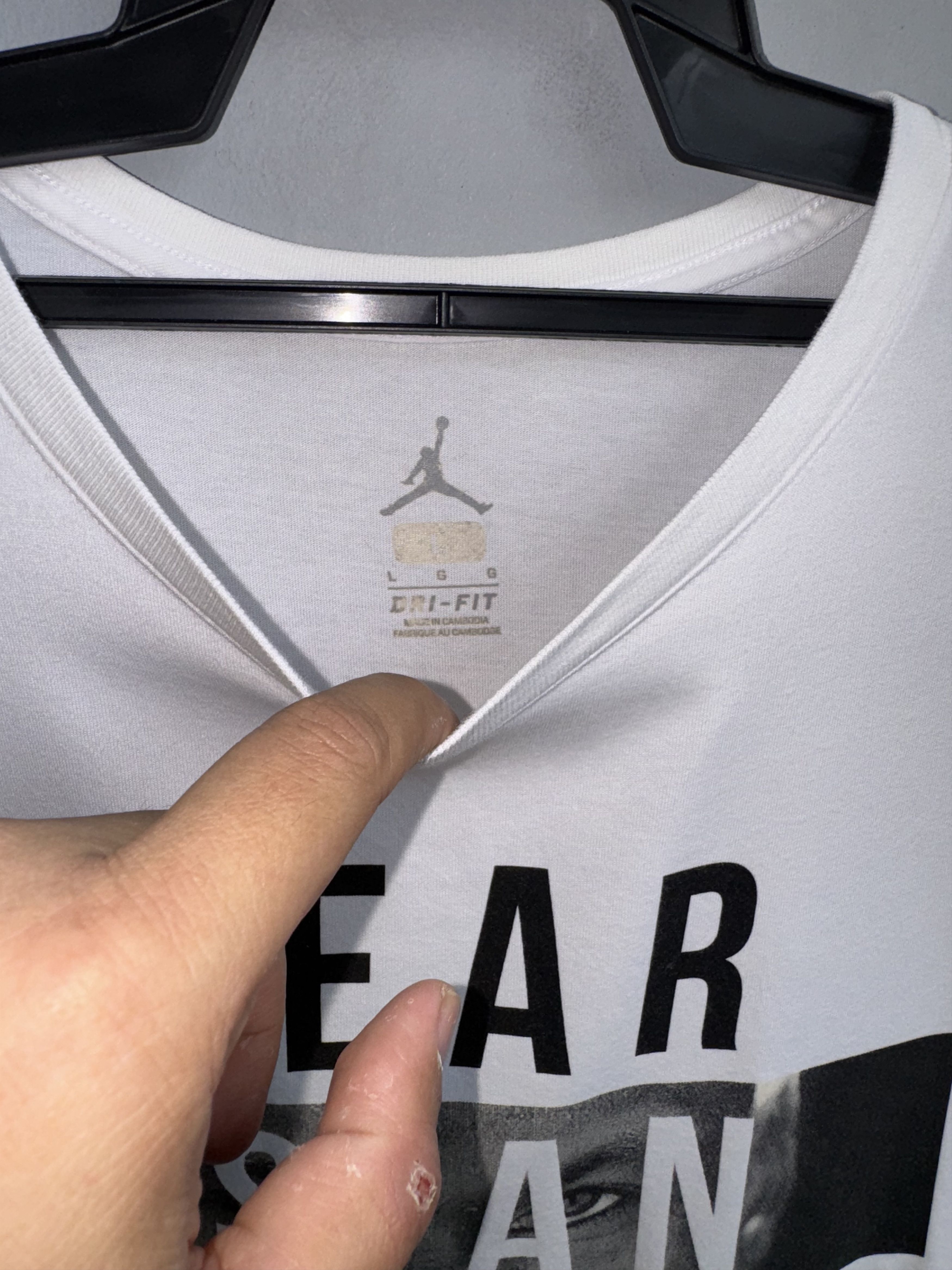 Jordan Brand Nike Air Jordan Fear Is An Illusion Shirt Size US L / EU 52-54 / 3 - 3 Thumbnail
