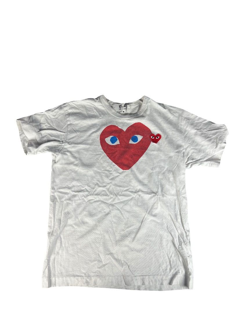 Comme des Garcons Comme des Garçons PLAY Red Heart Blue Eyes Tee 2017 – Size M Size US M / EU 48-50 / 2 - 1 Thumbnail