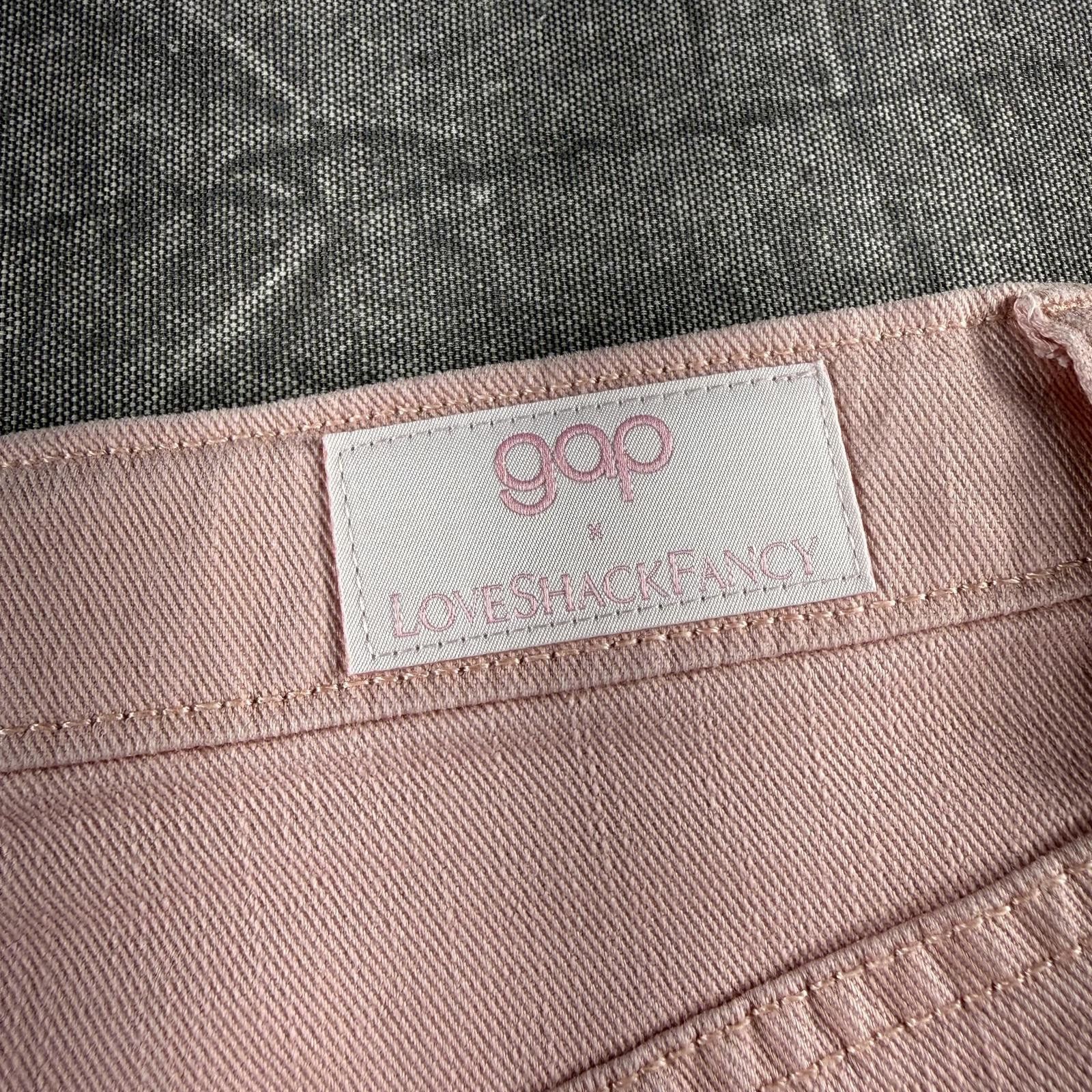 Gap Gap Skirt Kid's 10 Pink x LoveShackFancy Denim Size 24" / US 00 / IT 34 - 6 Thumbnail